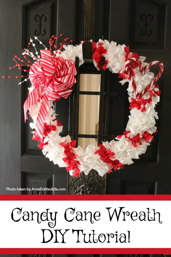 candy cane wreath instructions