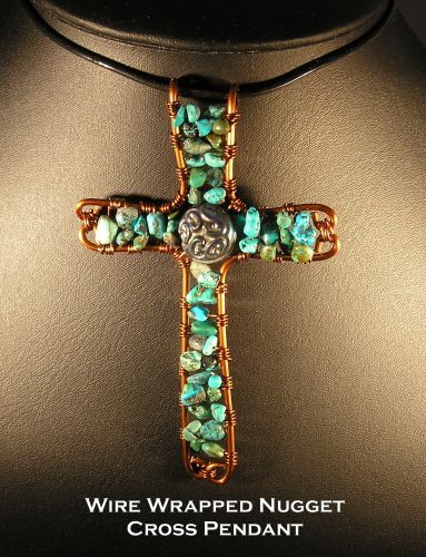 beaded cross necklace craft instructions