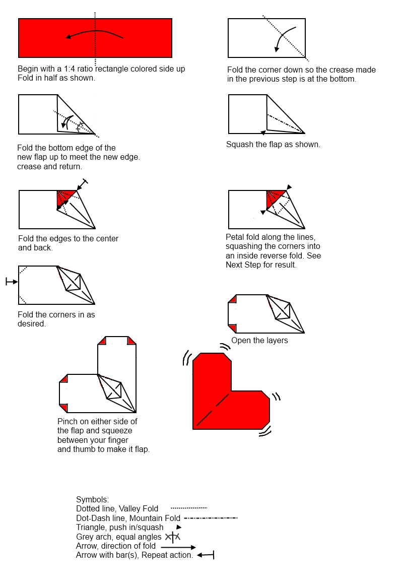 how to make an origami person instructions
