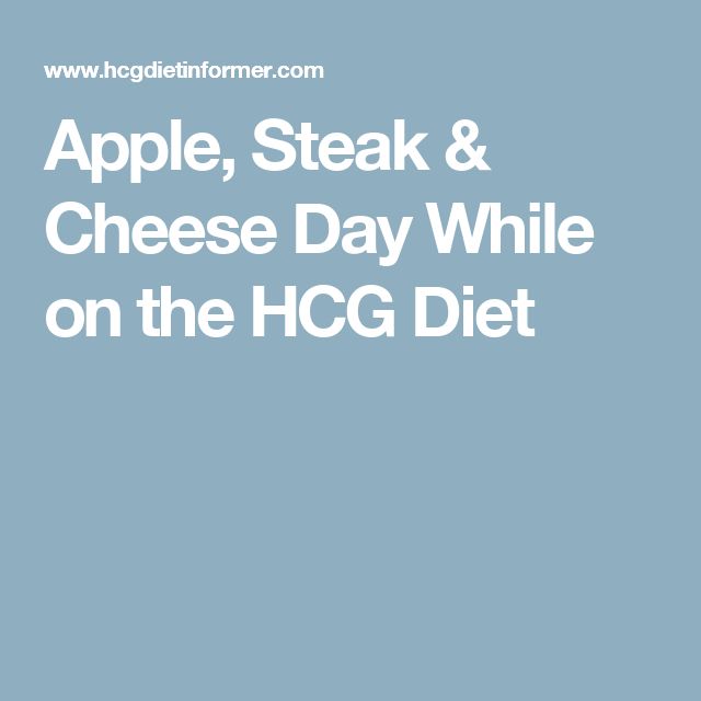 hcg steak day instructions
