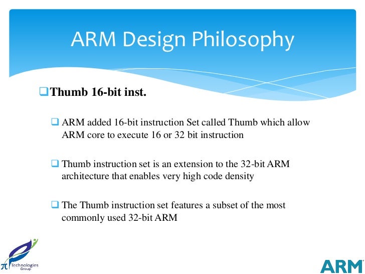arm processor instruction set