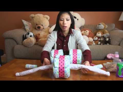 diaper cake instructions on youtube