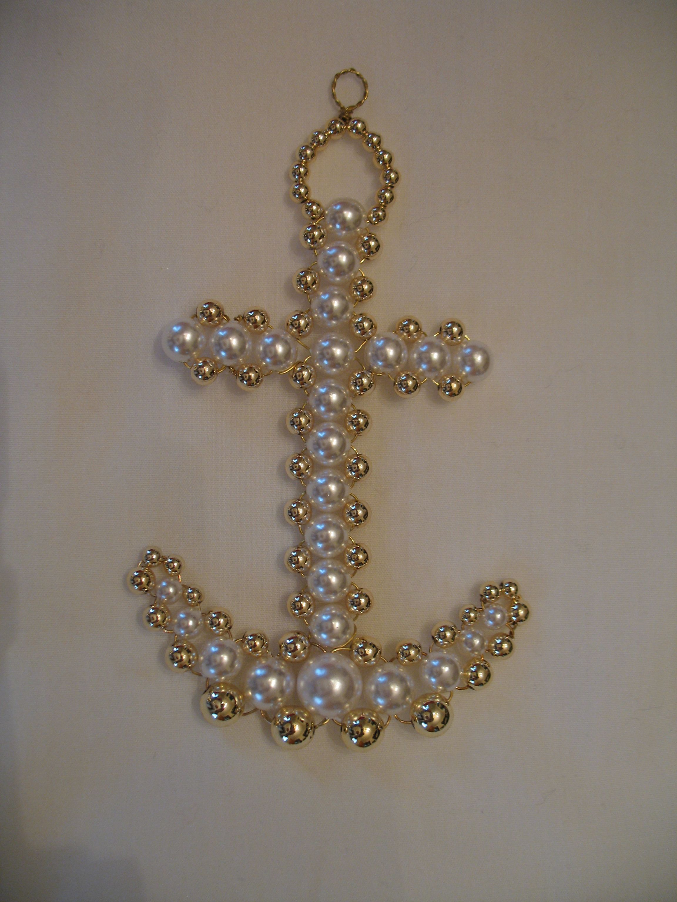 beaded cross necklace craft instructions