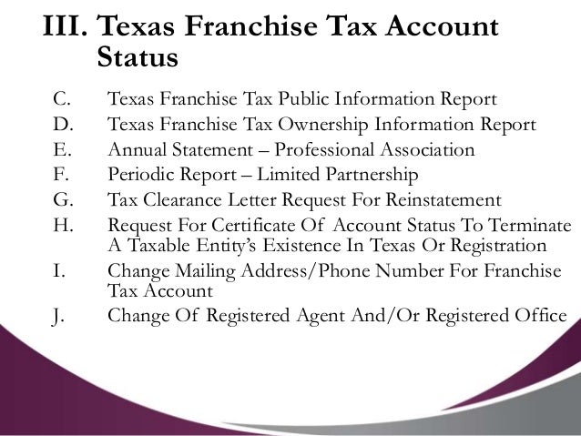 texas franchise tax instructions