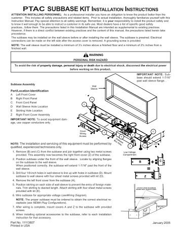 condensate pump installation instructions